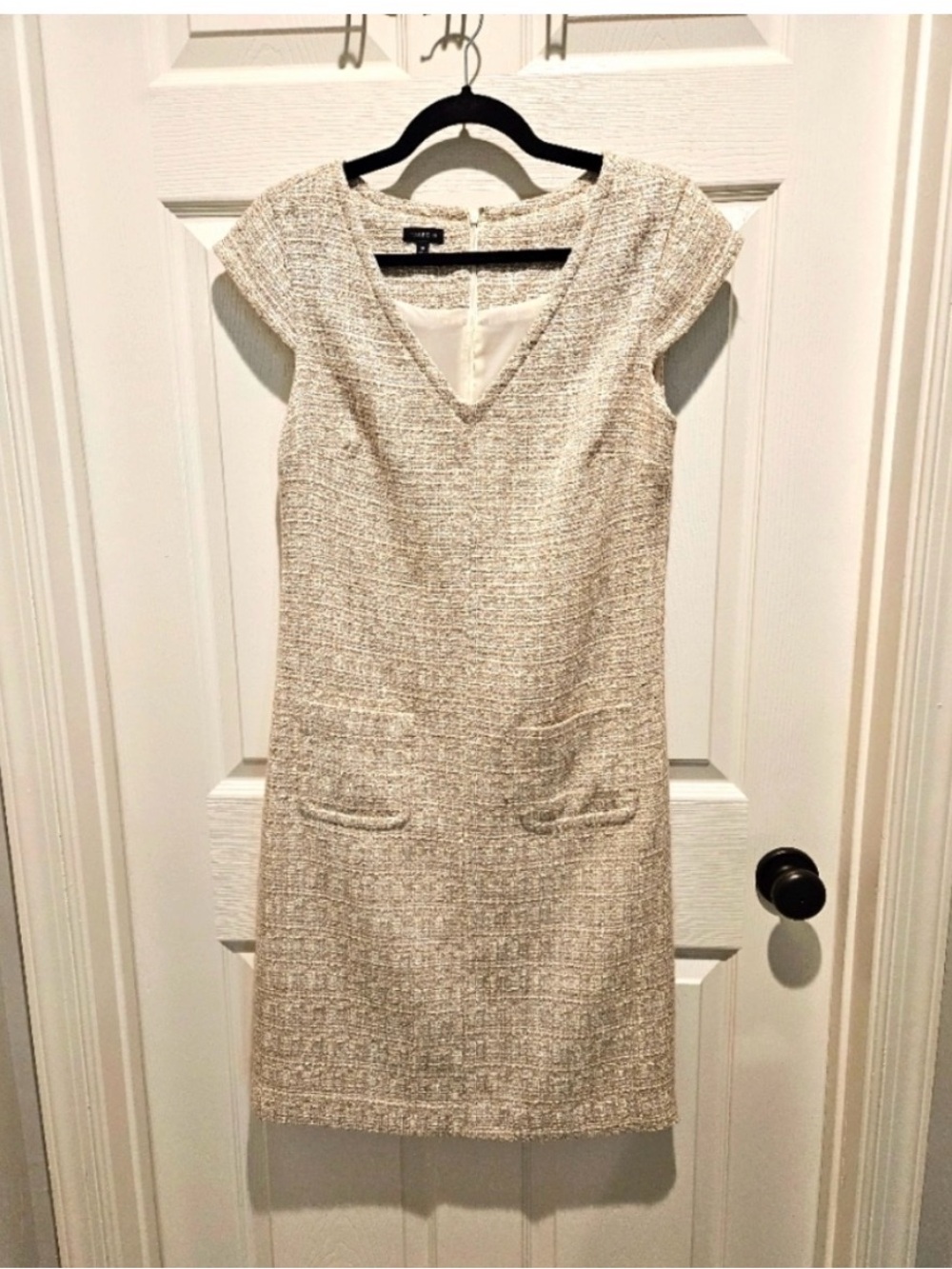 Gorgeous ivory and cream Tweed dress by Talbot's